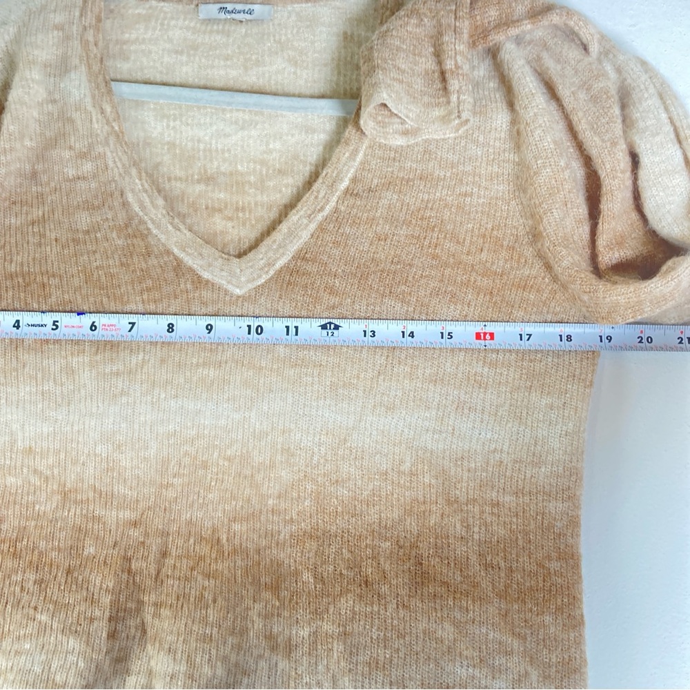 Madewell Sweater Ombre
Women Brown 
Deep V Neck Preppy Cozy Comfy Light Soft M - Picture 8 of 11